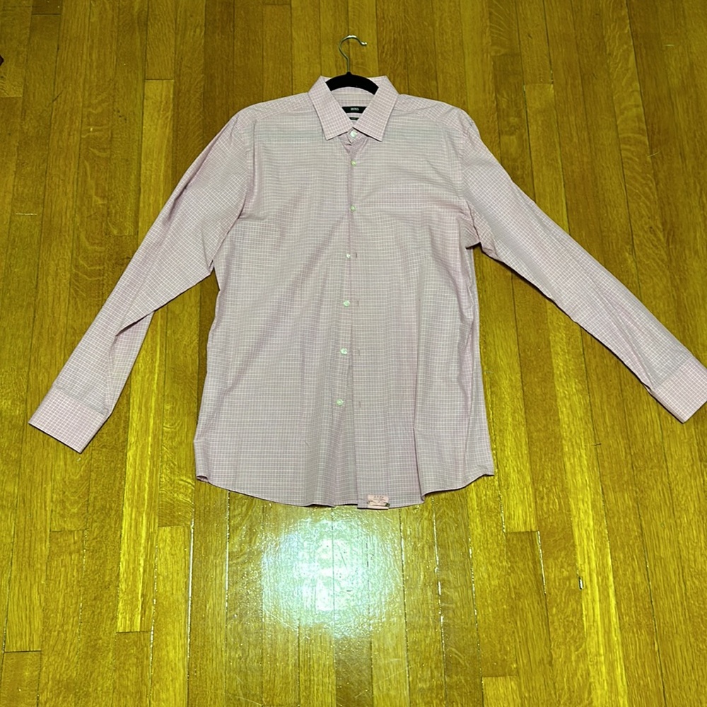 Hugo Boss sharp fit button down shirt